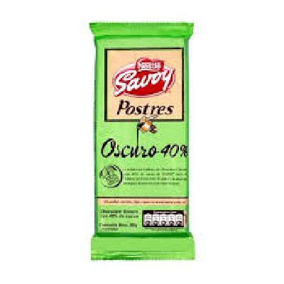 SAVOY POSTRES OSCURO 40% VERDE 16X4X200GR